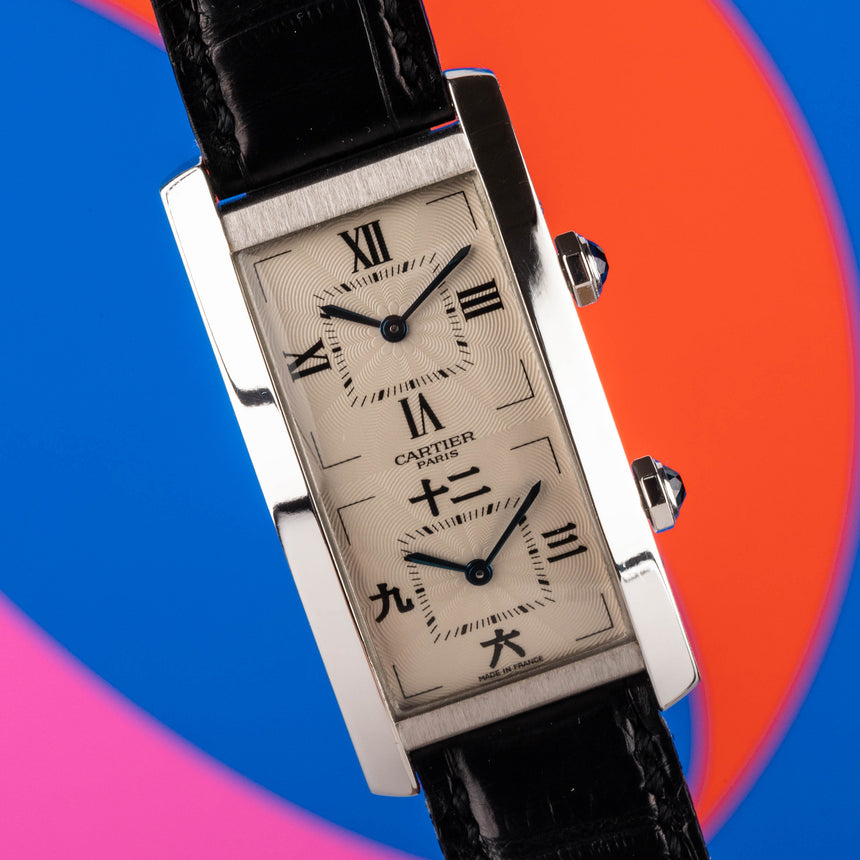 2009 Cartier Dual Time TANK Cintrée Asian dial: TOP FULL SET – TOKANT