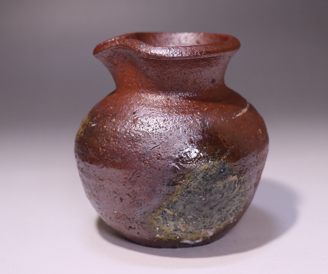 相賀真志郎 作 「備前雀口小壺」 ～備前焼専門卸小売店 川口陶楽苑～