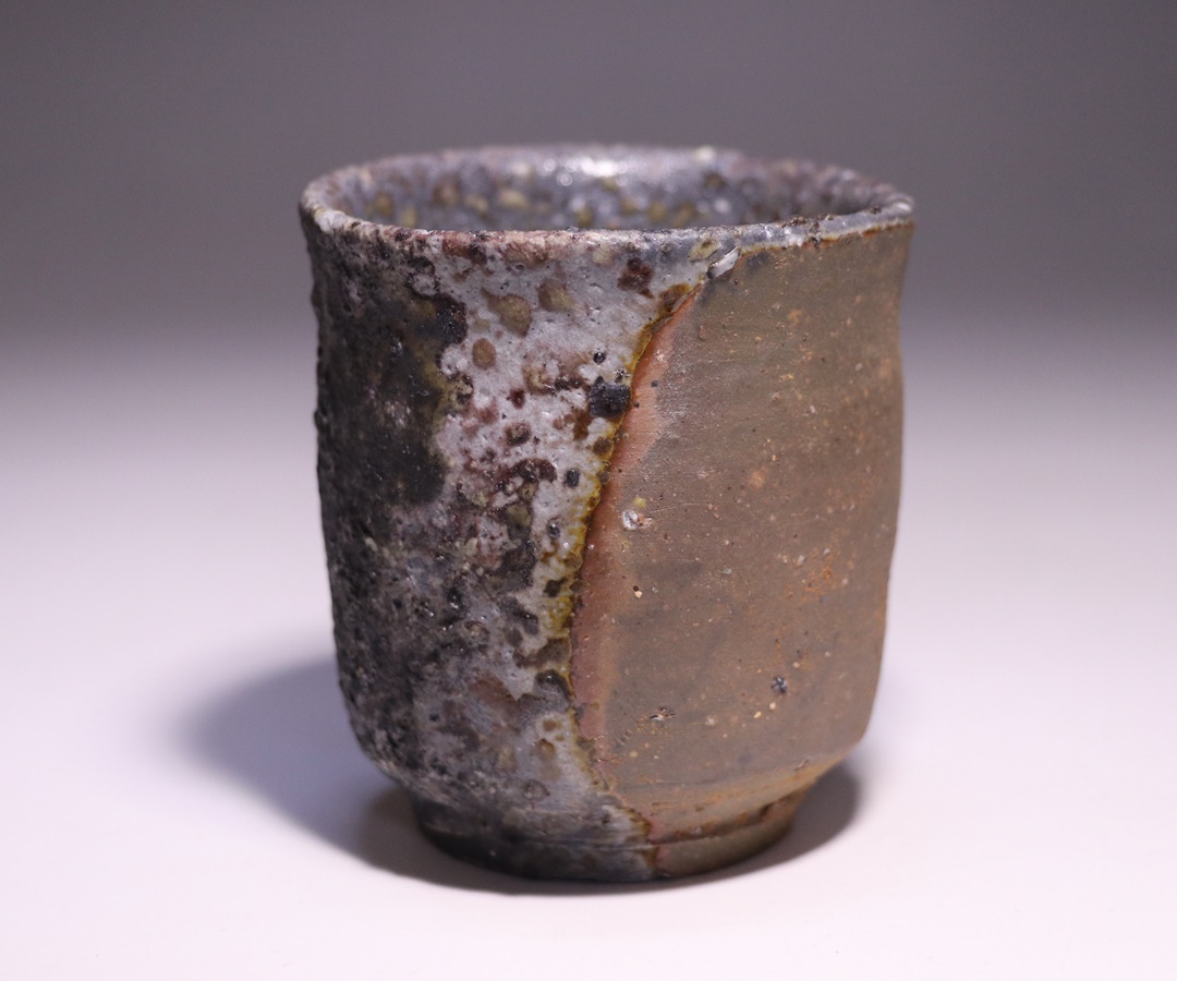伊勢崎 淳 作 「備前窯変酒呑」 ～備前焼専門卸小売店 川口陶楽苑～