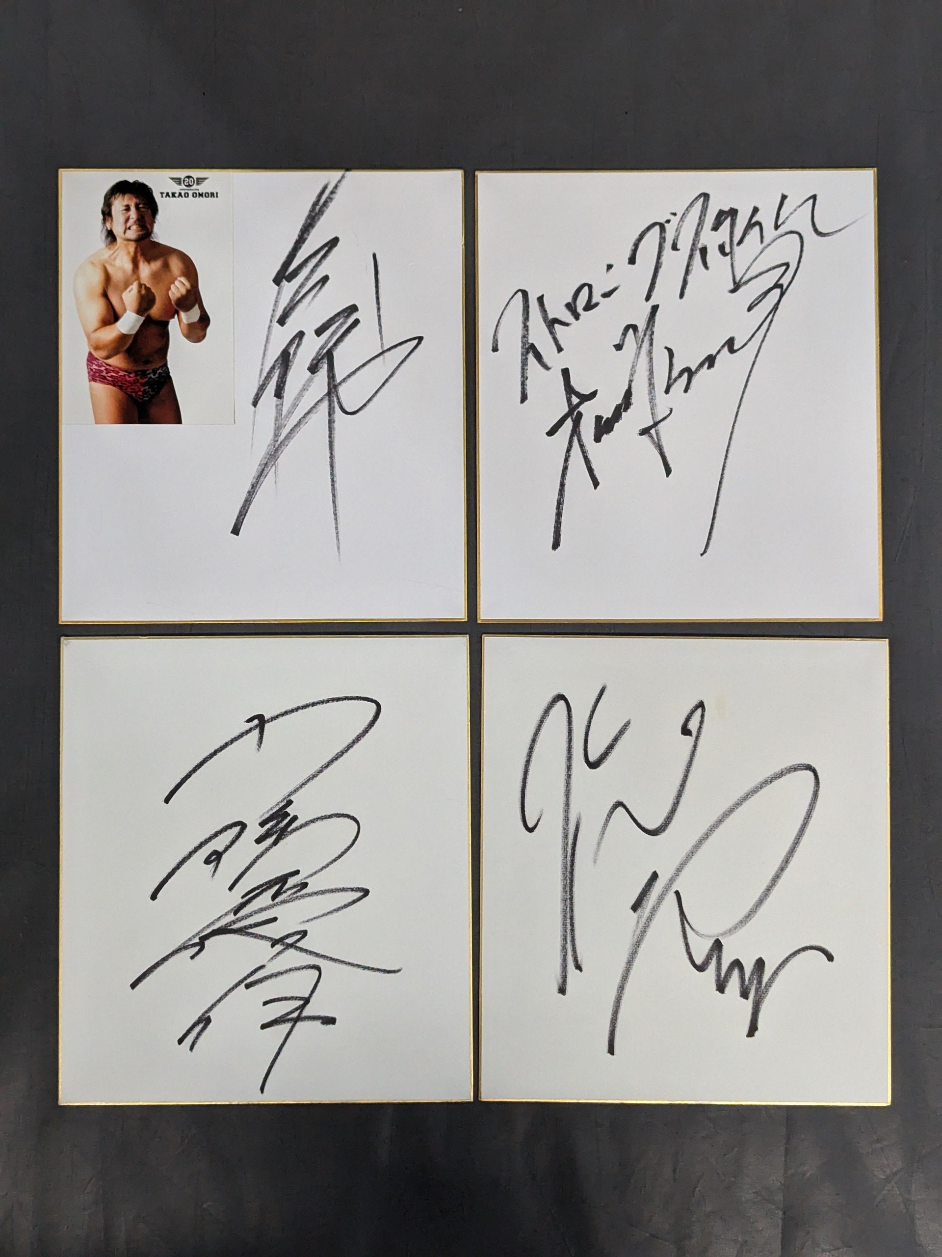 国内プロレスラー サイン色紙セット① – 闘道館