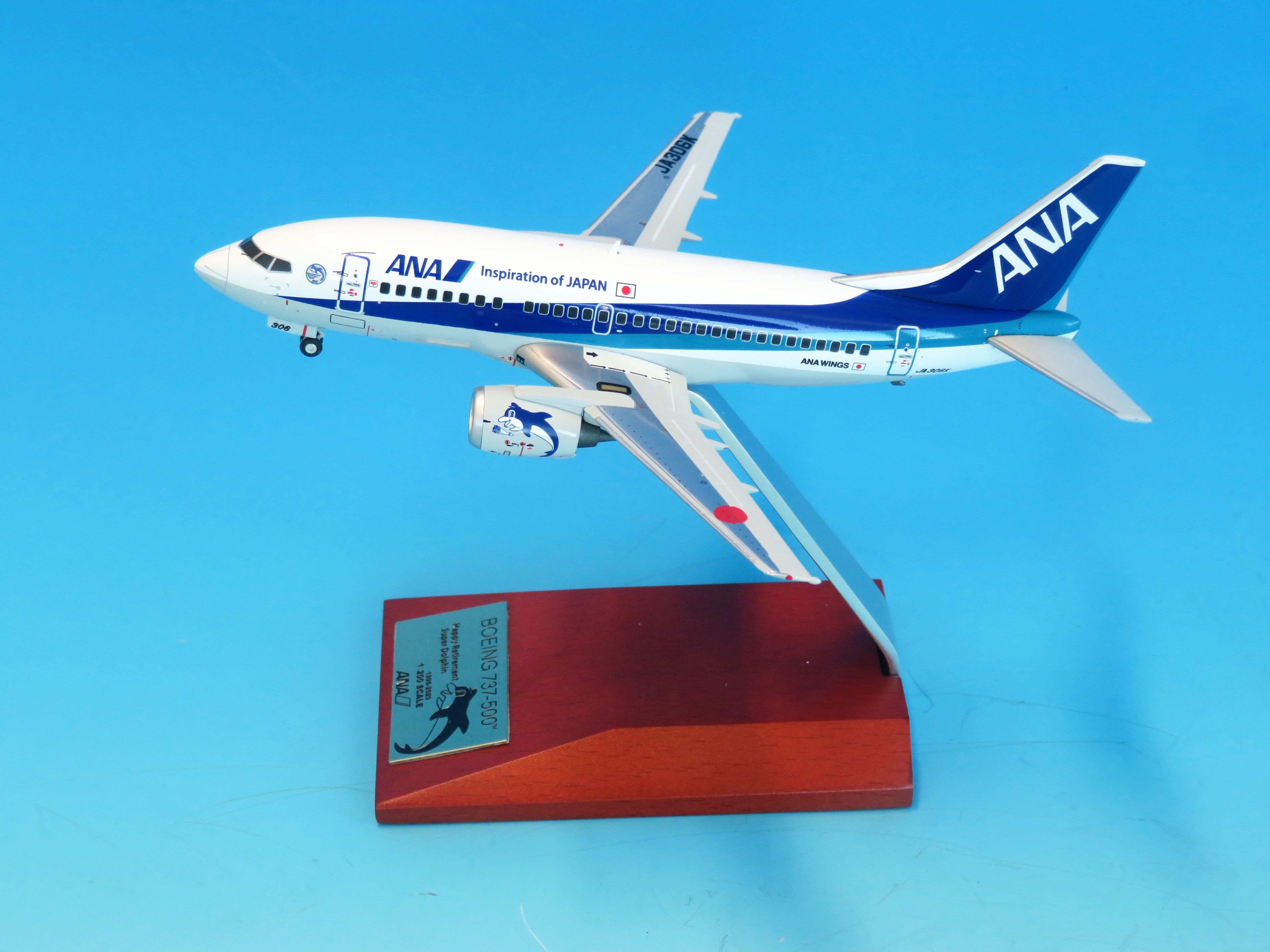 全日空商事 【予約商品】737-500 ANA 全日空 ラストフライト JA306K 1