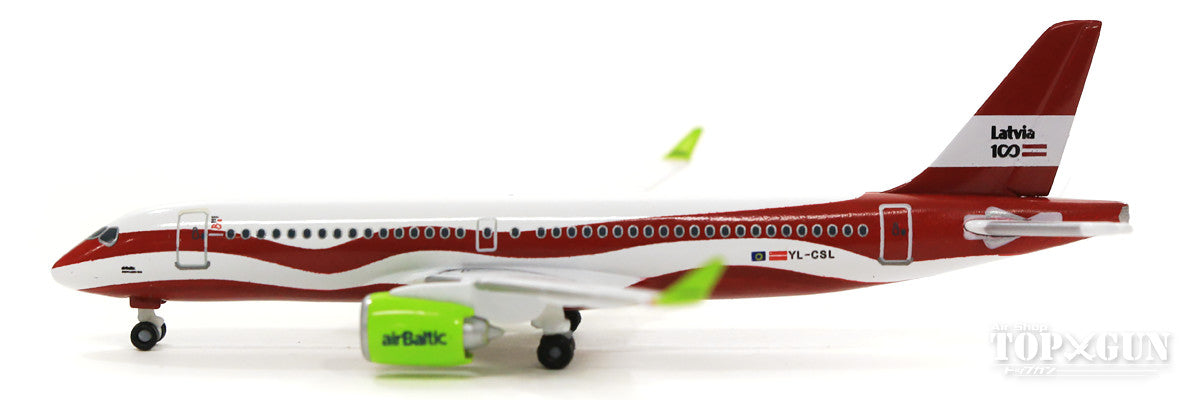 Herpa Wings A220-300 エアバルティック YL-CSL ラトビア建国100周年