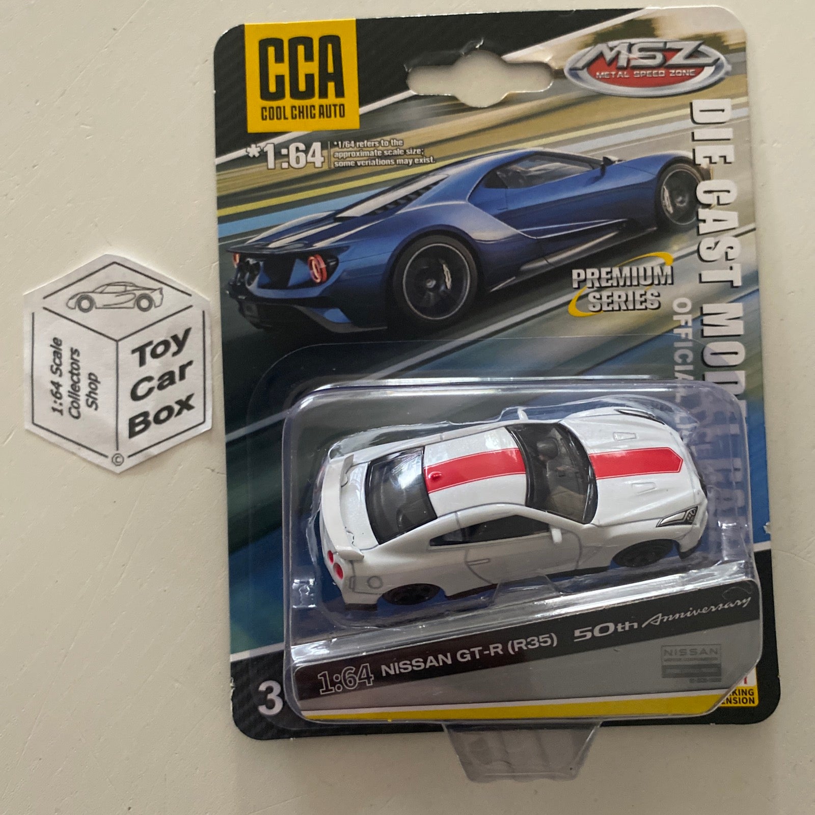 MSZ / CCA - Nissan GT-R 50th Anniversary (White - 1/64 Scale