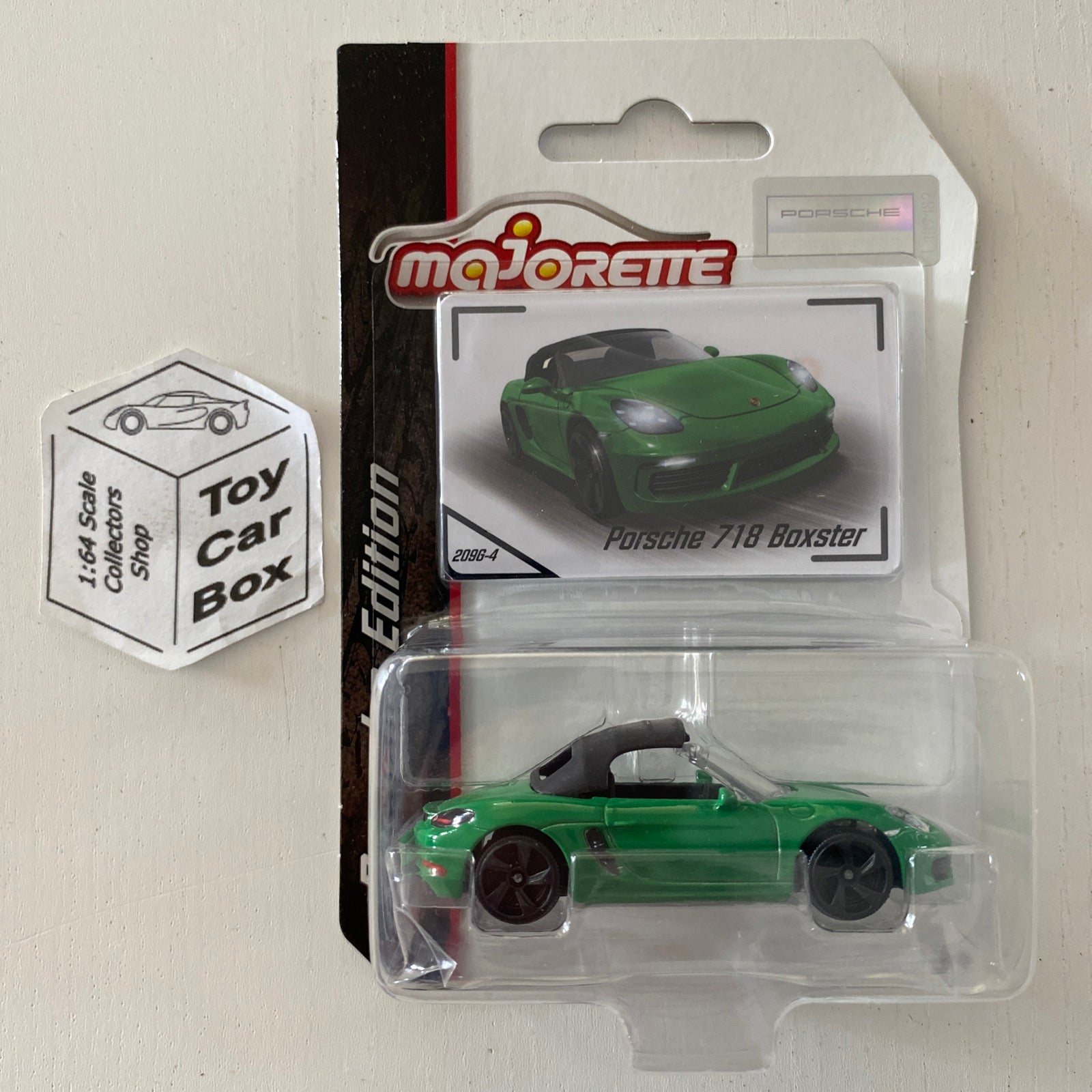 MAJORETTE Porsche 718 Boxster (Green 1/64* Premium Edition