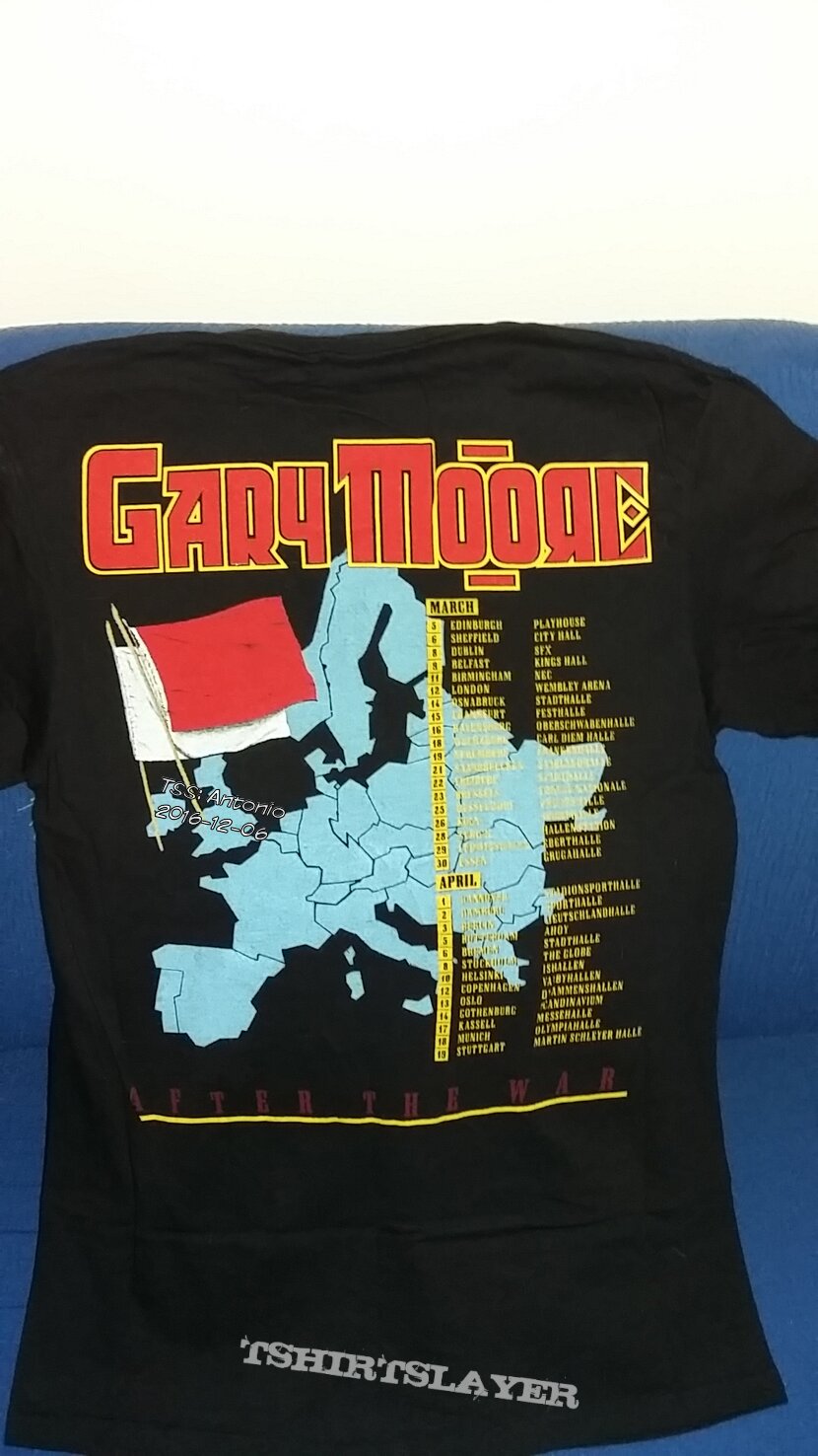 Gary Moore - After The War Europe Tour 1989 | TShirtSlayer TShirt