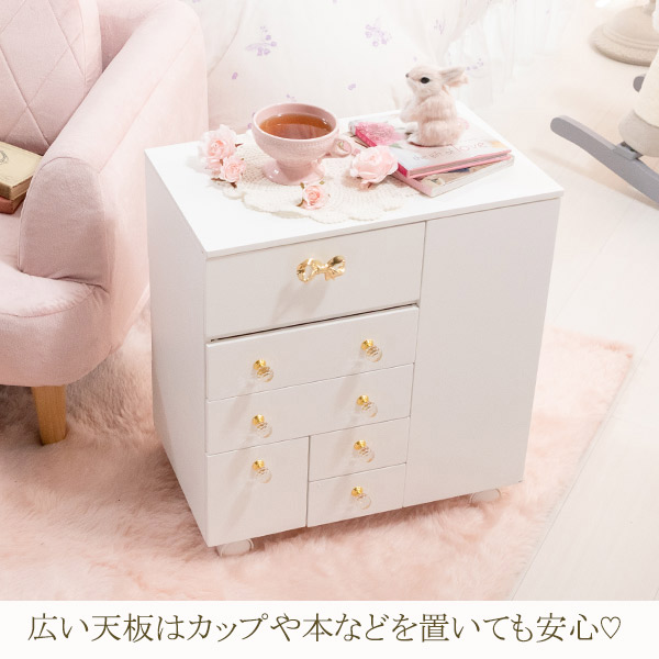 楽天市場】【P5倍！25日限定】【直送】コスメワゴン ドレッサーワゴン