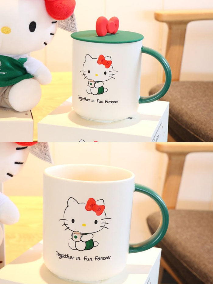 楽天市場】【送料無料】 スターバックス×ハローキティ リボン蓋