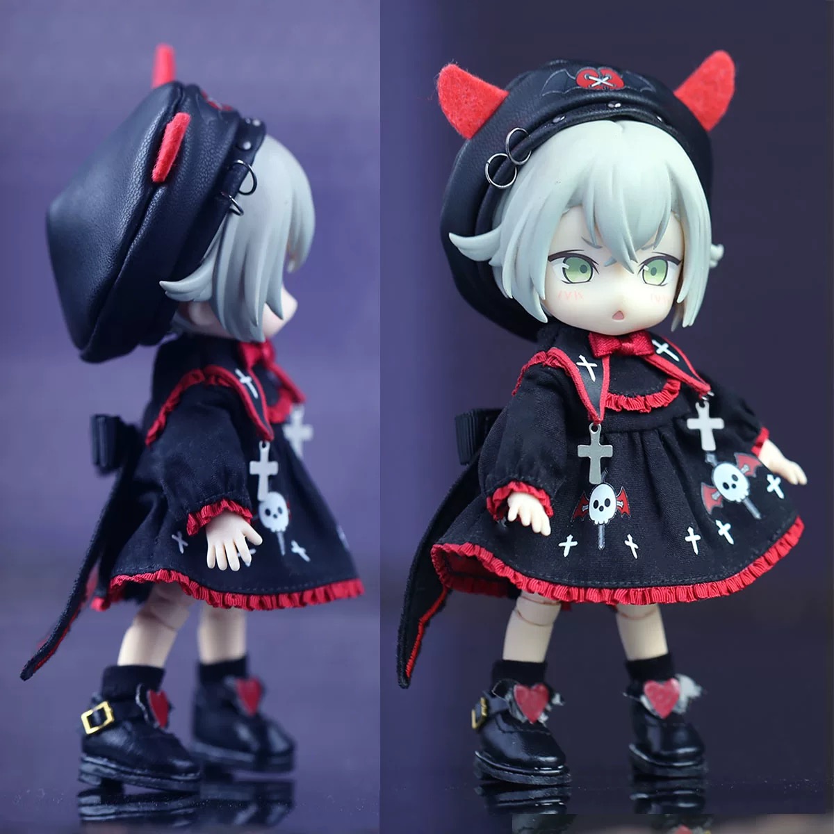楽天市場】オビツ11 ドール 人形 服 衣装 ダーク 小悪魔 ワンピース