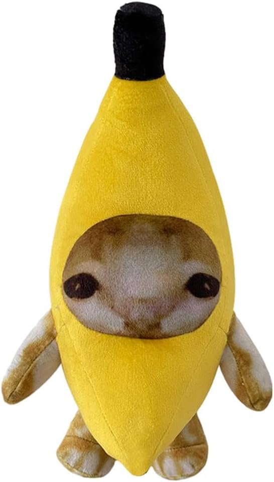 楽天市場】バナナキャット ぬいぐるみ 面白い 可愛い バナナ猫の