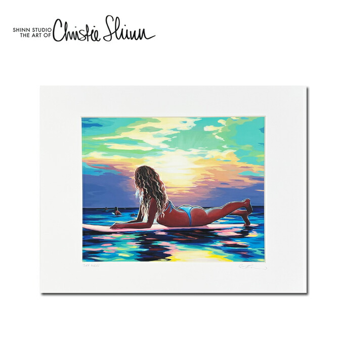 楽天市場】クリスティシン アートプリント SURF ANGEL 28.0×35.5cm