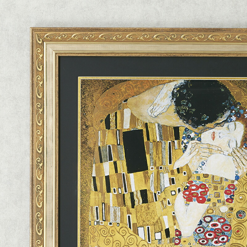 楽天市場】額絵 名画シリーズ クリムト 「ザ キス」 / アート額 アート