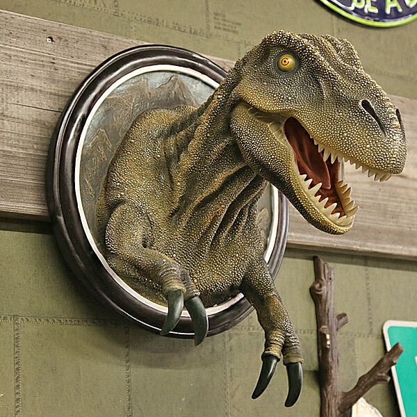 楽天市場】高品質 ティラノサウルス T-REX ウォールハンギング