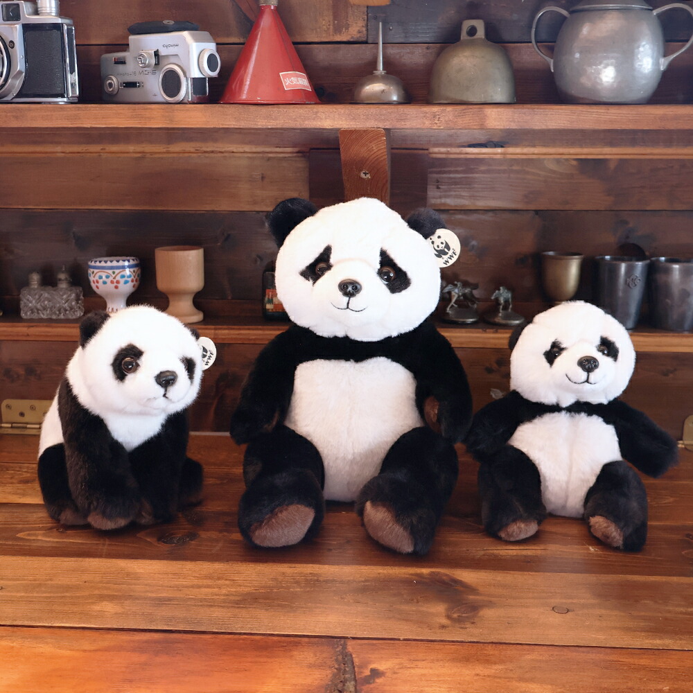 楽天市場】くりくりな目がかわいい、WWF パンダのぬいぐるみは選べる3