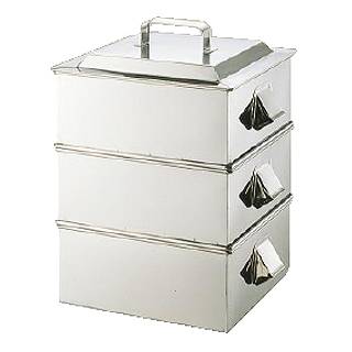 楽天市場】SA21-0業務用角蒸器 2段 39cm【 角蒸し器 小籠包蒸し器
