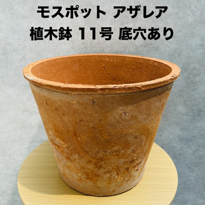 楽天市場】テラコッタ植木鉢 大型 11号 赤土色 モスポットシリーズ ms