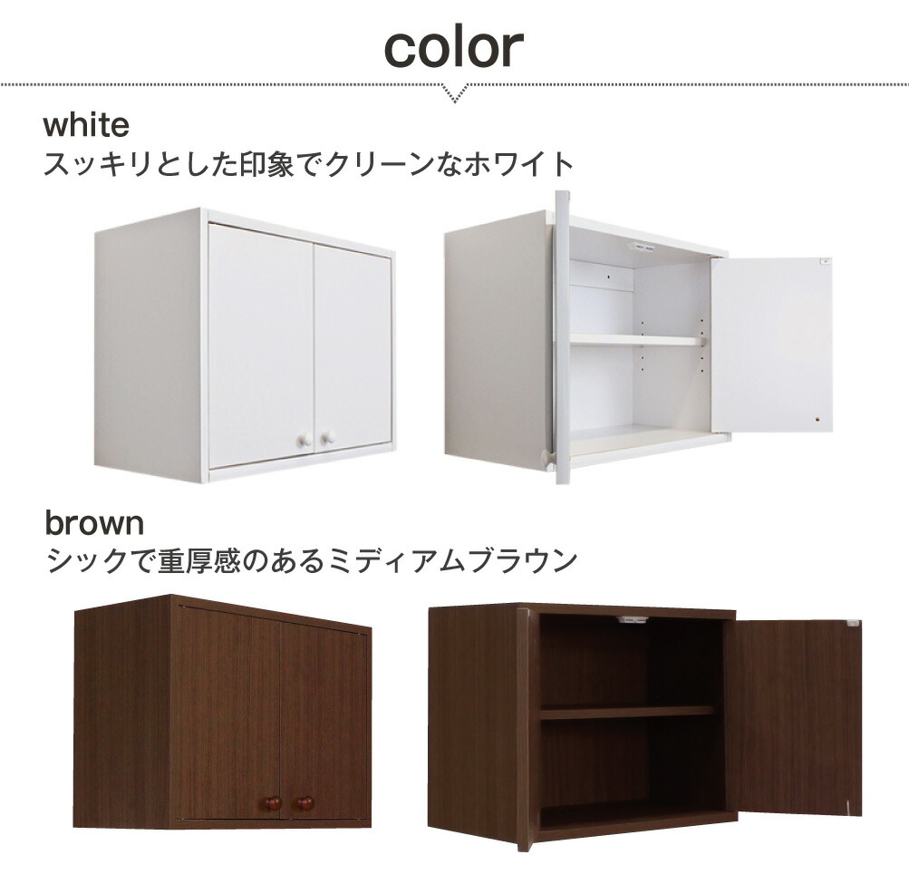 楽天市場】完成品 吊り戸棚 幅60 奥行30 収納 吊戸棚ボックス ラック