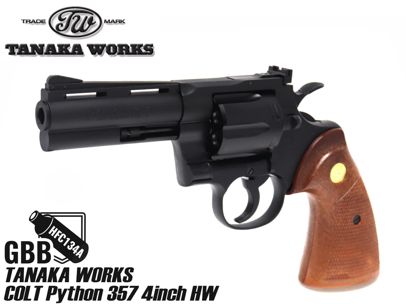楽天市場】TANAKA WORKS ガスリボルバー COLTパイソン357 4インチ R