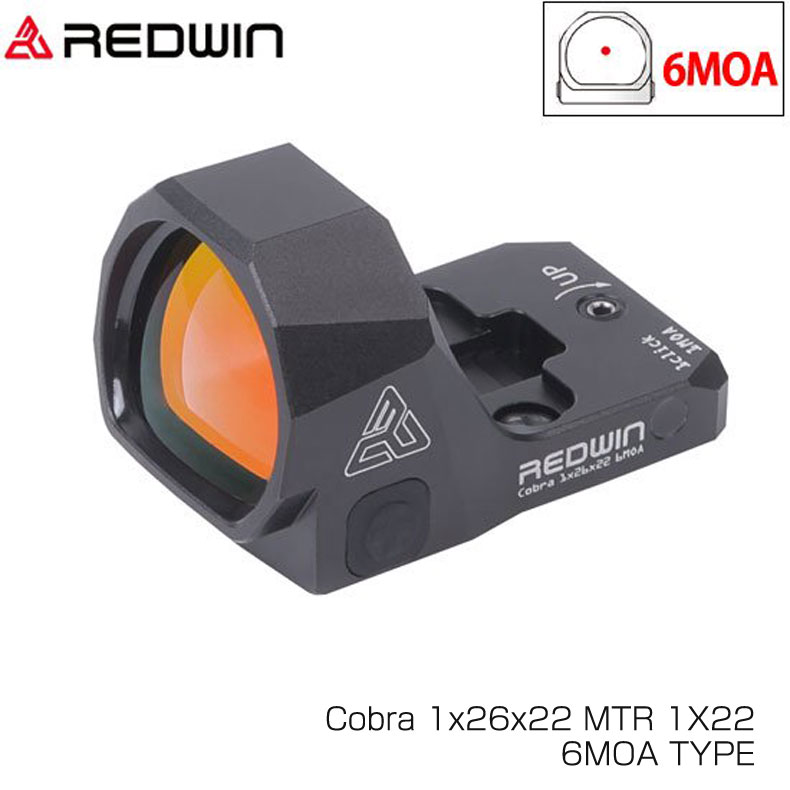 楽天市場】Red Win Optics Cobra 1x26x22 MTR ドットサイト 実銃対応