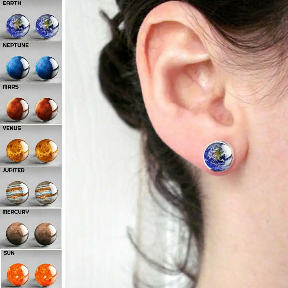 楽天市場】14mm カボションピアス (天体：JUPITER) 1ペア ジュピター