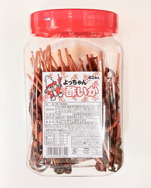 楽天市場】よっちゃん食品 よっちゃん 酢いか40本×1ポット : みぞた