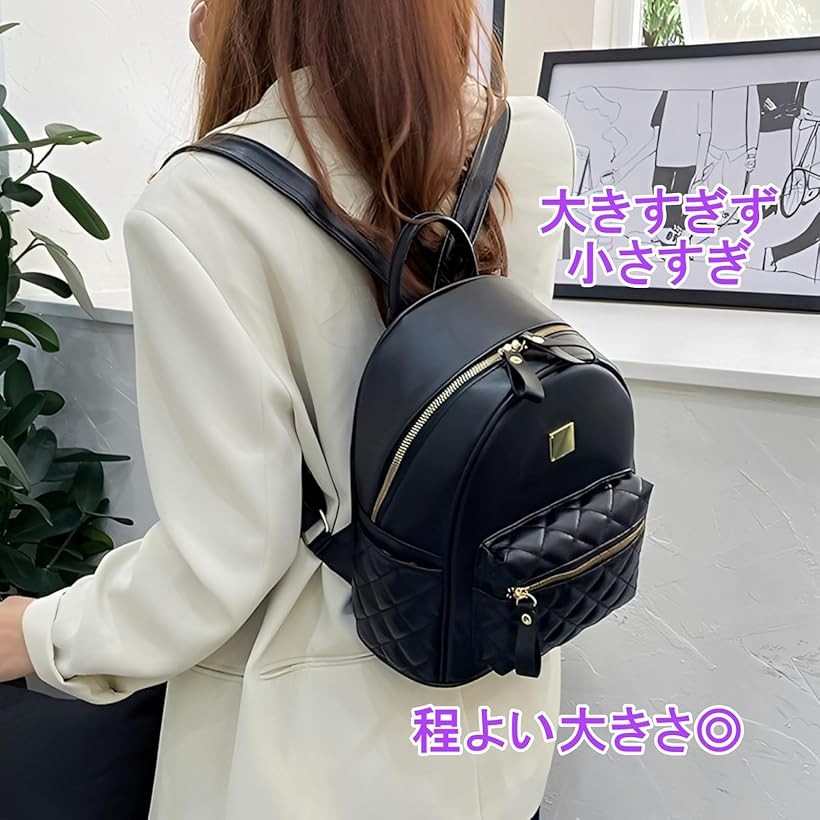 楽天市場】リュック レディース puレザー キルティングデザイン 軽量