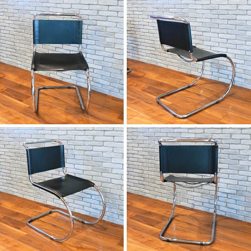 楽天市場】MRチェア キャンティレバーチェアCUOIO革 Ludwig Mies van