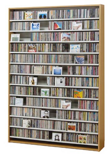 楽天市場】CD,DVDの収納棚 スチール製棚 CDラック 1668枚収納 / DVD