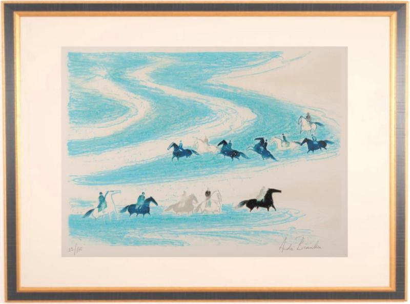 楽天市場】馬 絵画 風景画 インテリア リトグラフ 版画 アンドレ