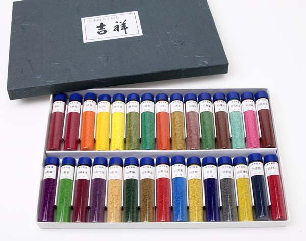 楽天市場】【送料無料】吉祥 水干絵具 30色セット No.1 : 中善画廊