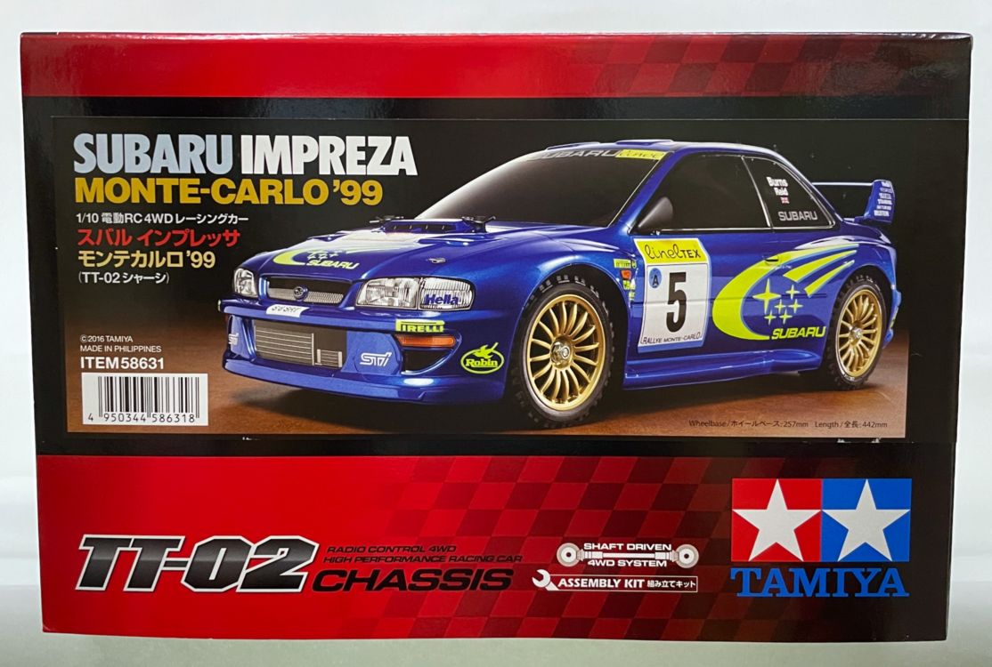 楽天市場】1/10RC スバル インプレッサ モンテカルロ '99 (TT-02