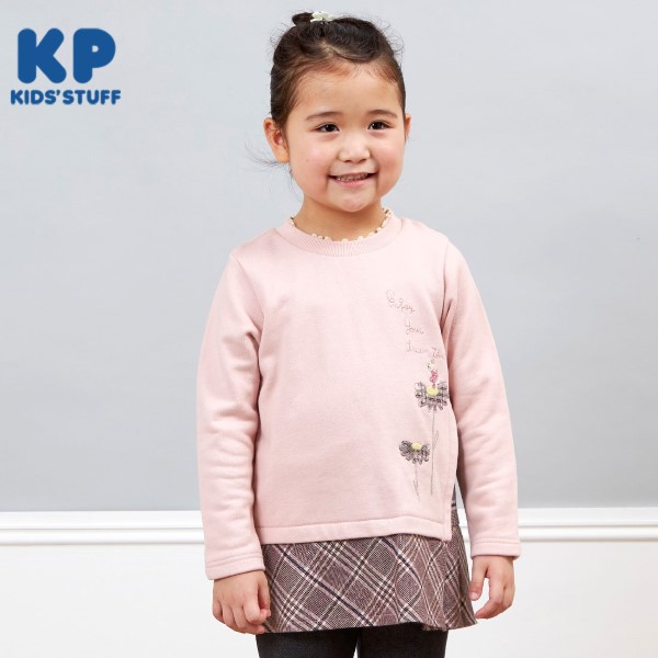 楽天市場】(KP)KP(ケーピー)mimi＆花刺しゅうチュニック(80～130