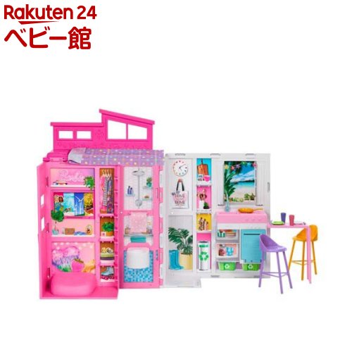 楽天市場】バービー65 2かいだてのピンクのおうち ドール別売 HRJ76(1