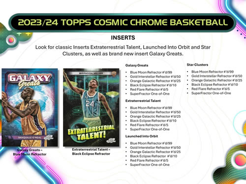 楽天市場】2023-24 TOPPS COSMIC CHROME HOBBY BOX（送料無料