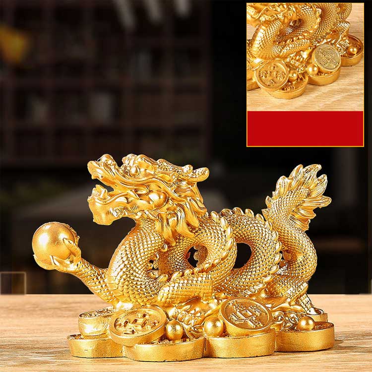 楽天市場】 龍 辰 龍の置物 置物 置物 竜の置き物 きんうんお守り 五本