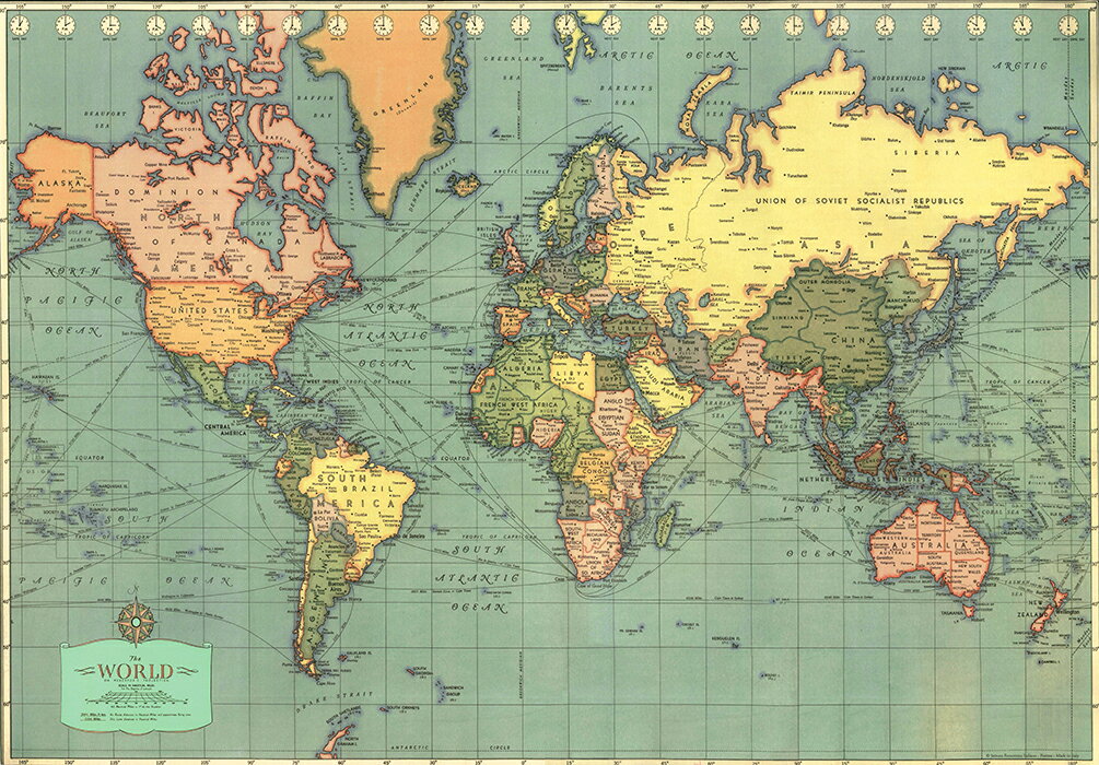 楽天市場】ポスター 世界地図 イタリア製 直輸入 おしゃれ