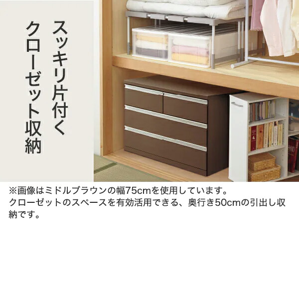 楽天市場】[幅75cm] 押入れ収納 (トラウト 75-3) ニトリ 【配送員設置