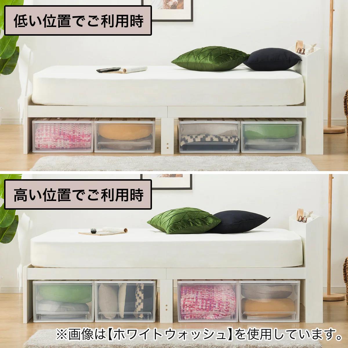 楽天市場】シングルこぼれ止め棚付きベッドフレーム ニトリ 【玄関先迄