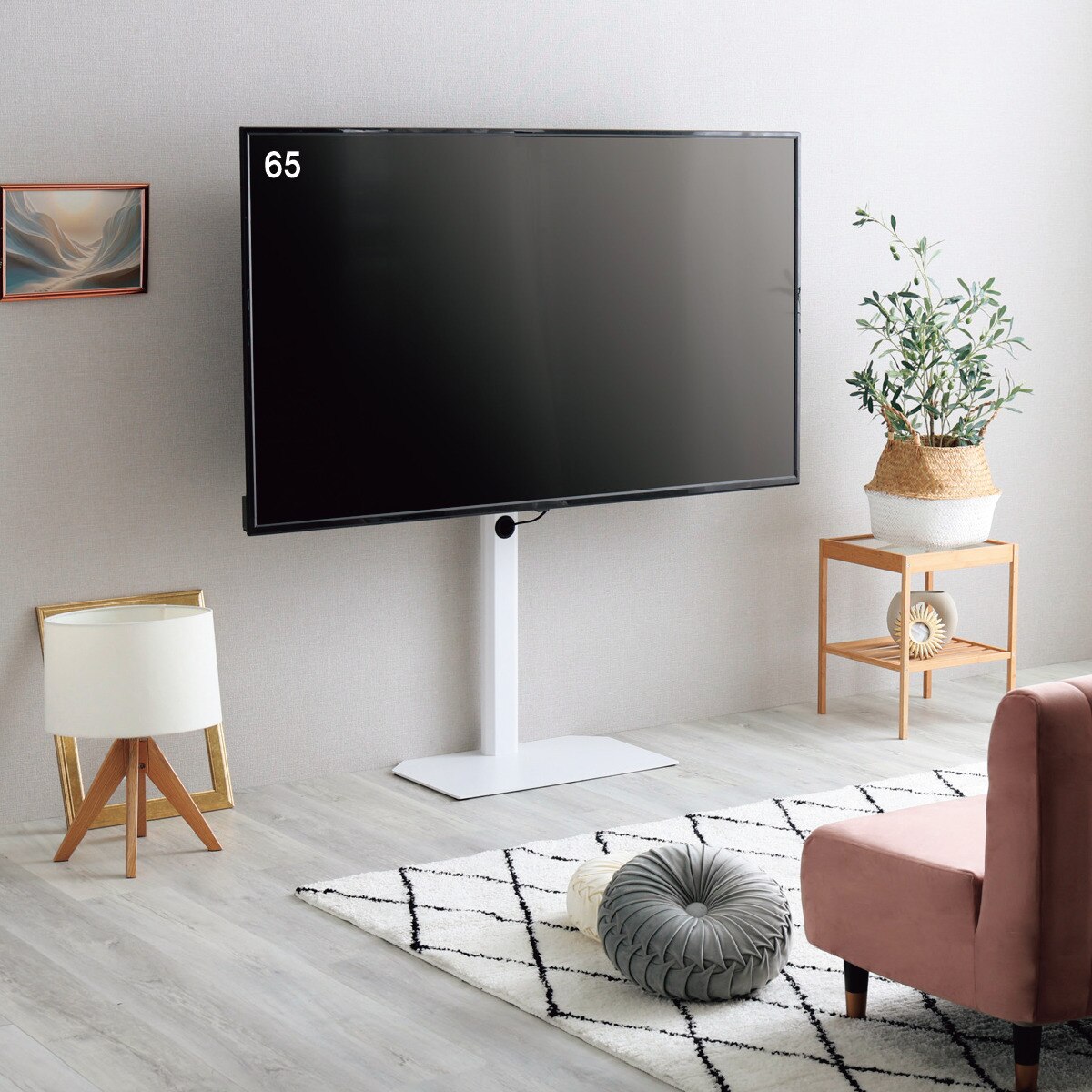 楽天市場】壁寄せテレビスタンド (HTR01 WH) ニトリ 【玄関先迄納品