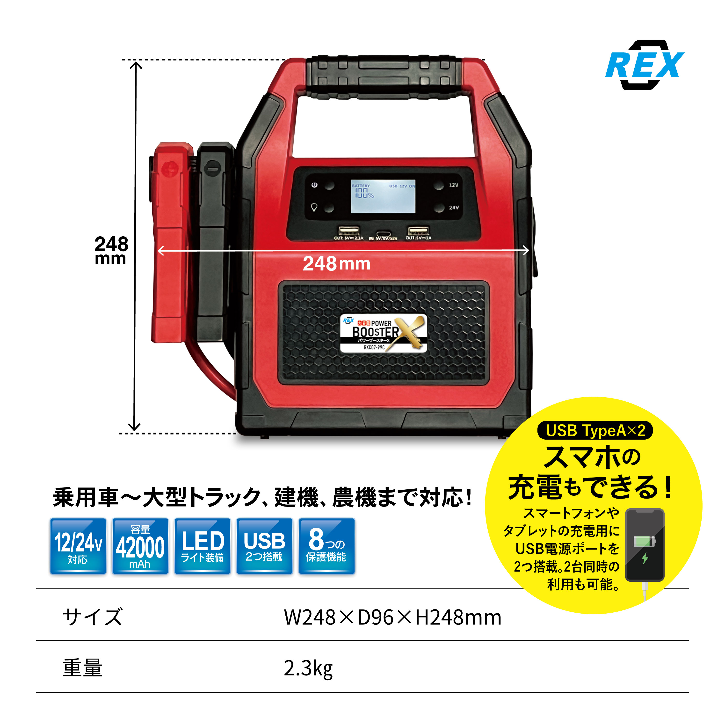 楽天市場】大容量パワーブースターX RXC07-99C ガソリン ディーゼル