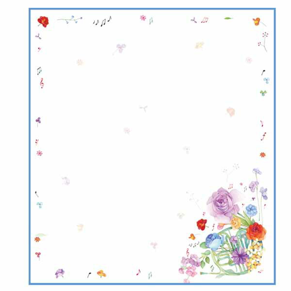 楽天市場】色紙 Flower Musicホルン sk-014 寄せ書き 音楽