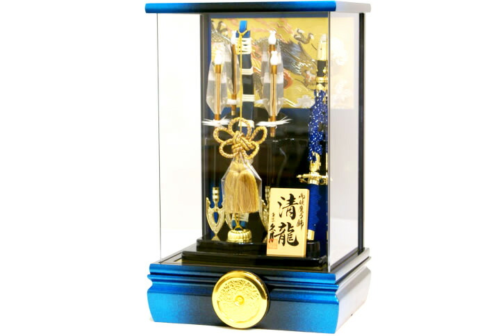 楽天市場】【破魔弓 送料無料】久月作 家紋「清龍」アクリルケース飾り