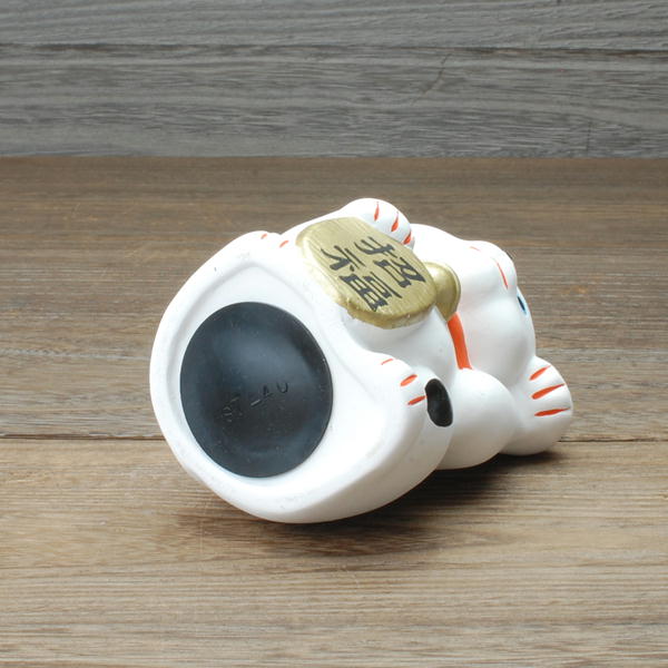 楽天市場】笑門招き猫 貯金箱(左手) / 置物 招き猫 貯金箱 瀬戸焼