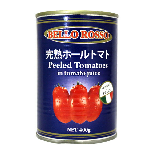 楽天市場】トマト缶 24缶 400g ホール ホールトマト缶 BELLO ROSSO