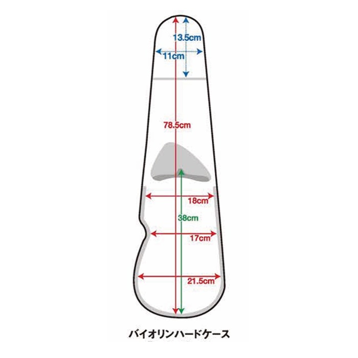 楽天市場】バイオリンケース(4/4サイズ用) □ブラックフレーム