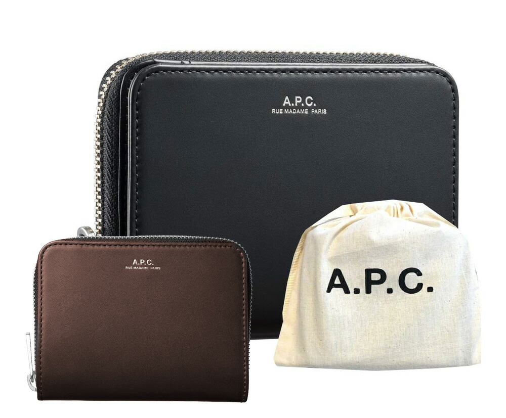 楽天市場】A.P.C. アーペーセー 二つ折りレザー財布 コンパクト