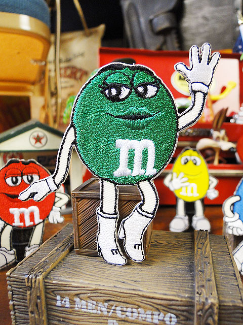 楽天市場】m&m's キャラクターワッペン Mサイズ （グリーン