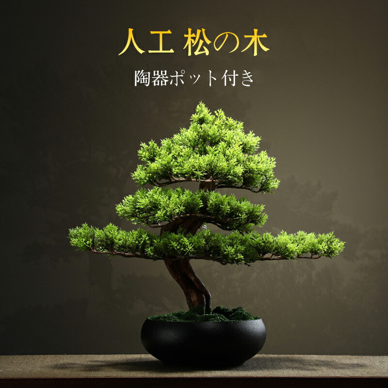 楽天市場】【10日限定10%OFFクーポン】人工観葉植物 人工植物 盆栽 松