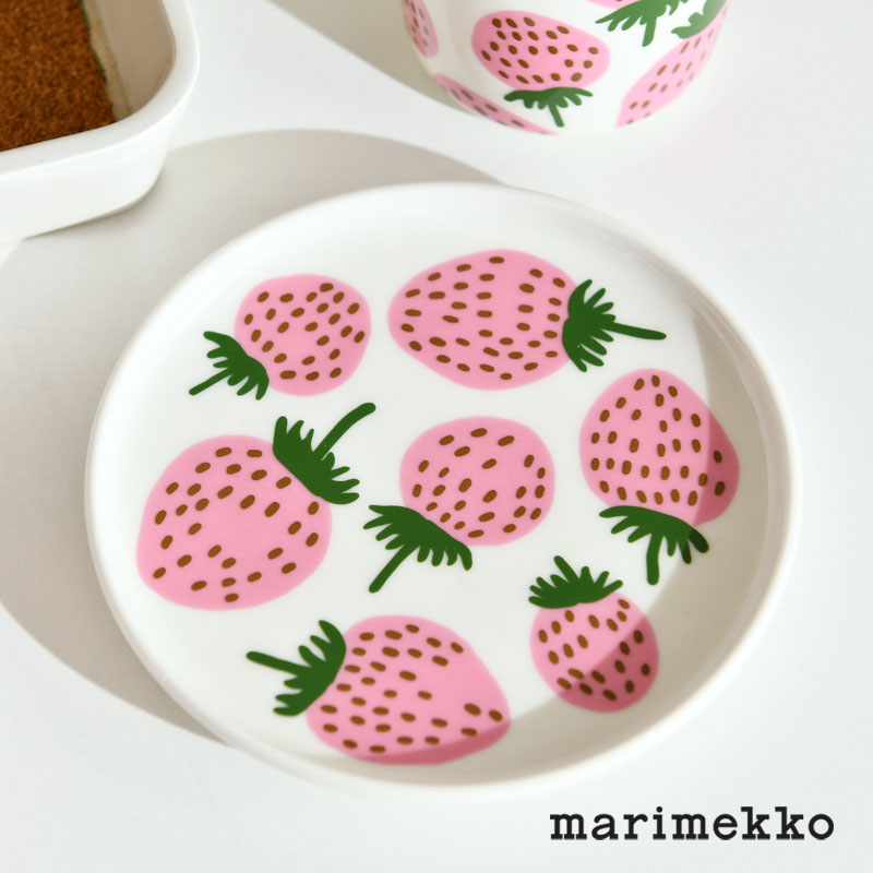 マリメッコ プレート 13.5cm マンシッカ ピンク アジア限定 marimekko