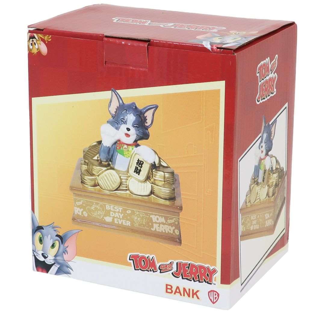 楽天市場】【ポイント10倍 & クーポン！】トムとジェリー 陶器製貯金箱