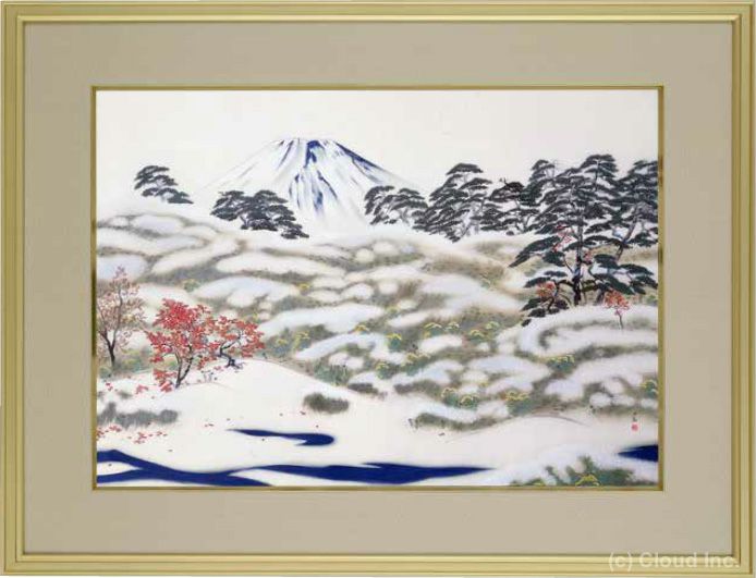 楽天市場】横山大観 霊峰四趣・秋 複製画 巧藝画 10号 【限定200部